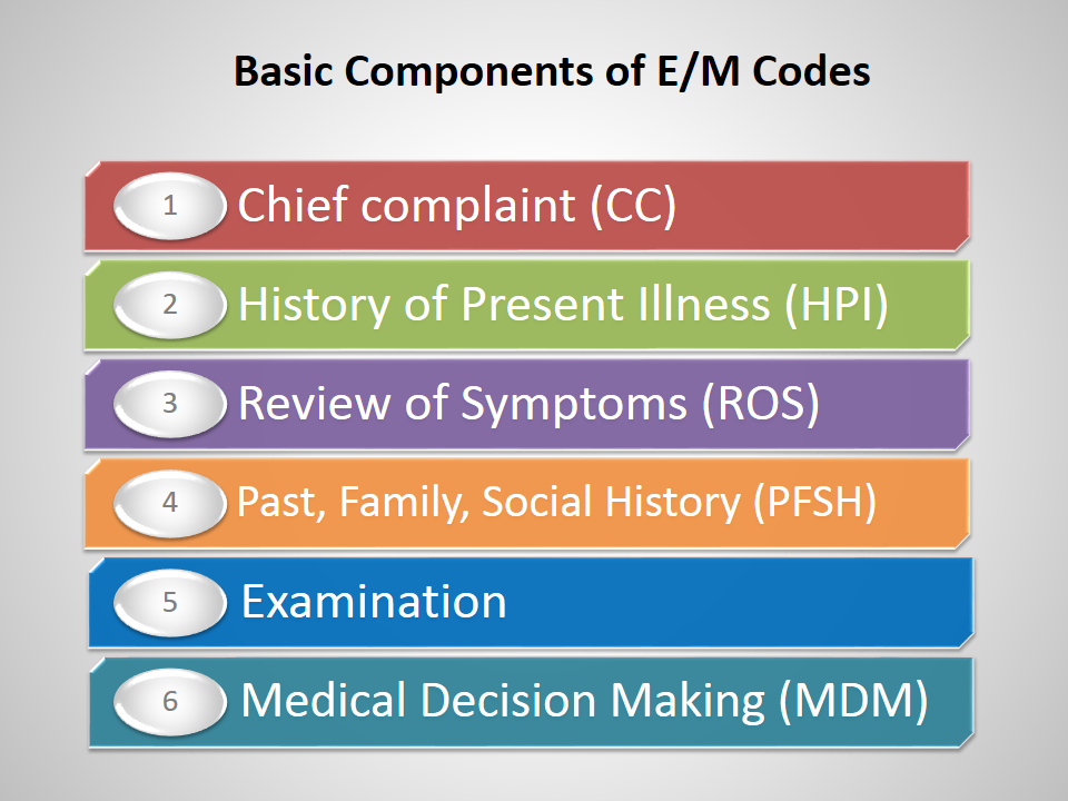 E/M Codes Evaluation and Management Coding Documentation Guidelines